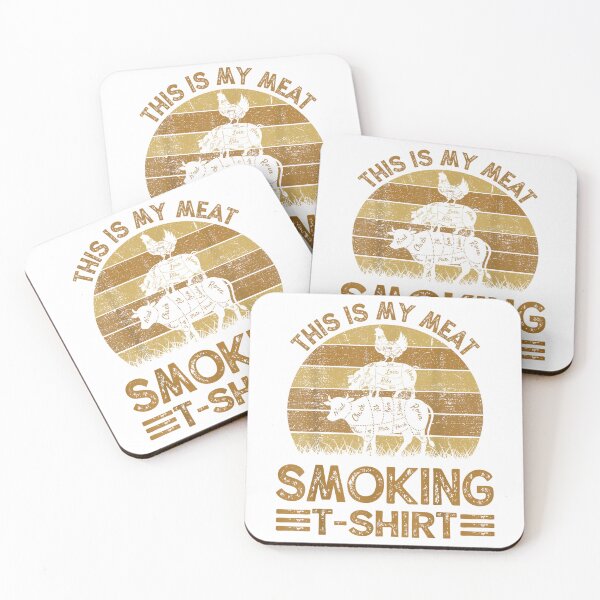 Item preview, Funny This is My Meat Smoking T-Shirt BBQ Dad Barbeque Gift T-Shirt designed and sold by RKdrawings.