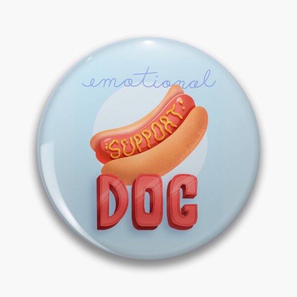 Item preview, Emotional Support Dog Hotdog designed and sold by Sunnydaydoodlez.