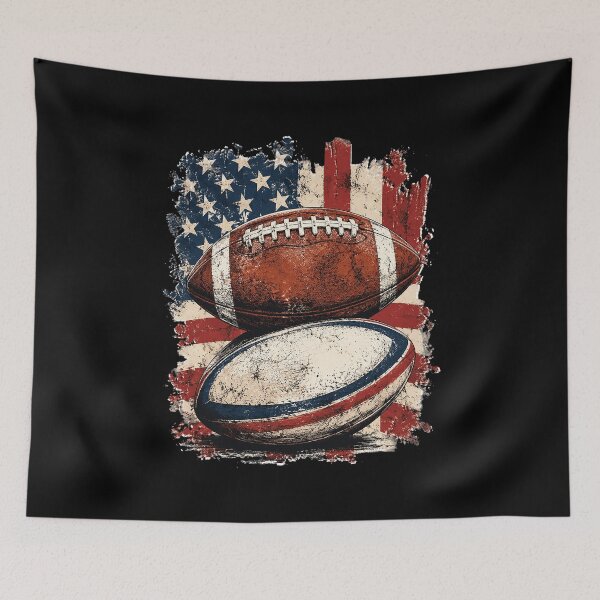 Item preview, Retro Vintage Football Independence Day 4th Of July designed and sold by OlakunleOloroz.