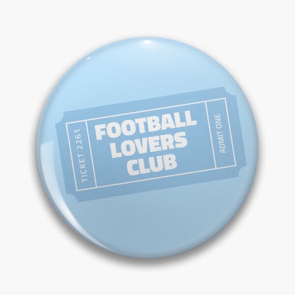 Item preview, Football Lovers Club Ticket - blue designed and sold by Hello Bee Bee.