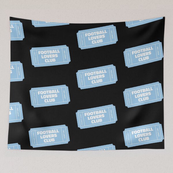 Item preview, Football Lovers Club Ticket - blue designed and sold by Hello Bee Bee.