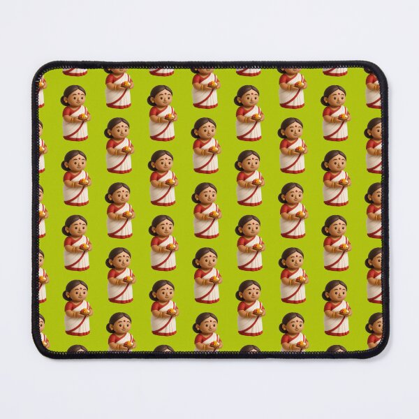 Item preview, Cute Bengali Saree Woman 3D Clay Art designed and sold by krazzyremo.