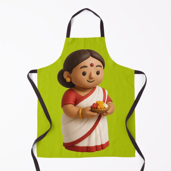 Item preview, Cute Bengali Saree Woman 3D Clay Art designed and sold by krazzyremo.