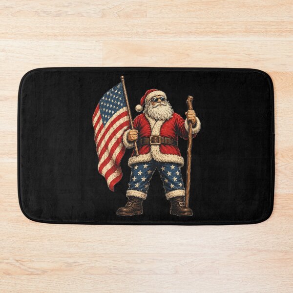 Item preview, Santa USA American Flag Christmas In July Happy 4th Of July designed and sold by OlakunleOloroz.