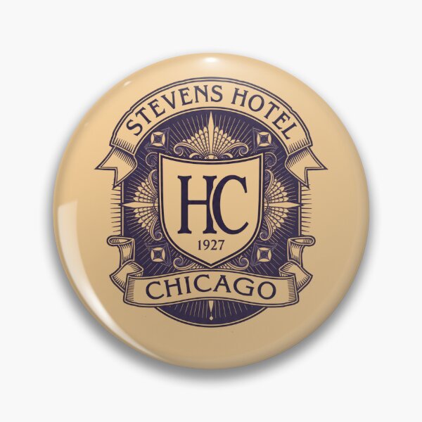 Item preview, Stevens Hotel Chicago vintage crest emblem from 1927 designed and sold by Rue Market.