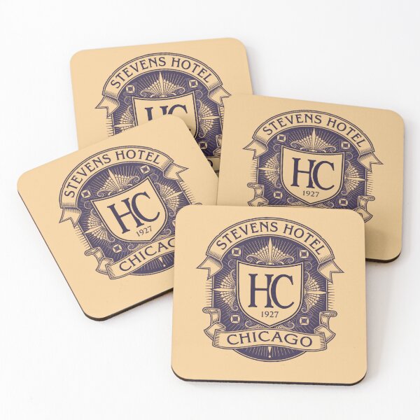 Item preview, Stevens Hotel Chicago vintage crest emblem from 1927 designed and sold by Rue Market.