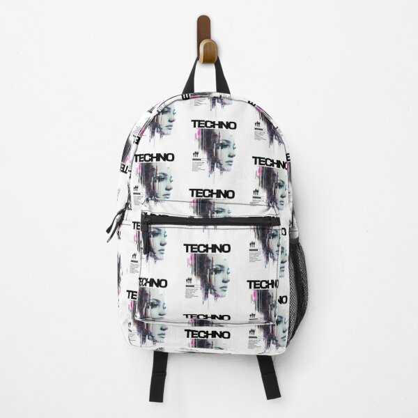 Item preview, TECHNO - Glitched Beauty (Black) designed and sold by Discothreadz.
