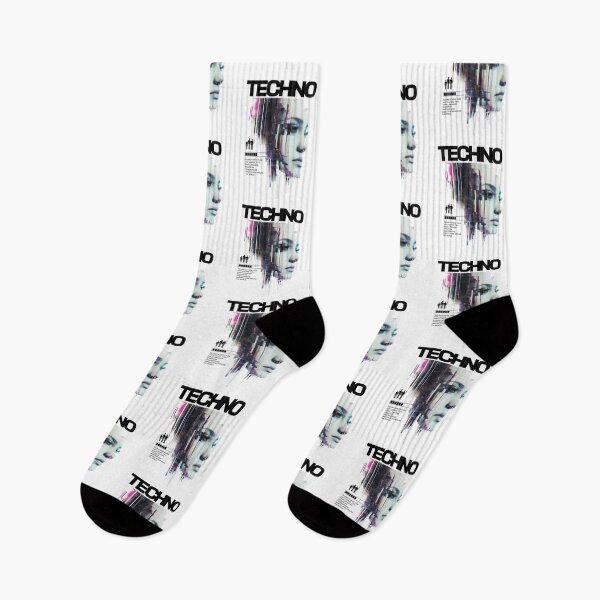 Item preview, TECHNO - Glitched Beauty (Black)  designed and sold by Discothreadz.