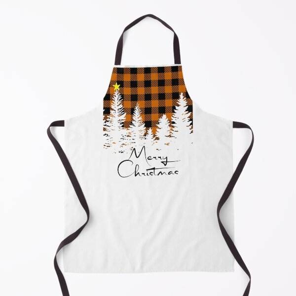Item preview, Rustic Burnt Orange Buffalo Plaid Forest Merry Christmas designed and sold by GlueGunEnergy.