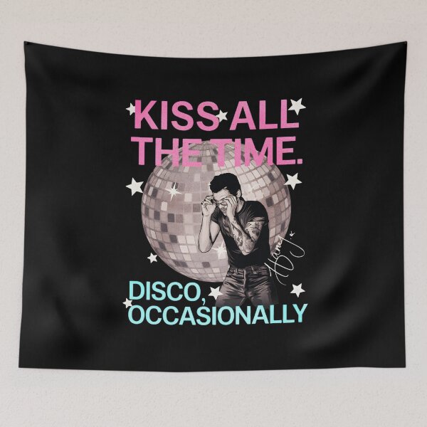 Item preview, Vintage Harry Styles Kiss All The Time designed and sold by stickerjiggel.