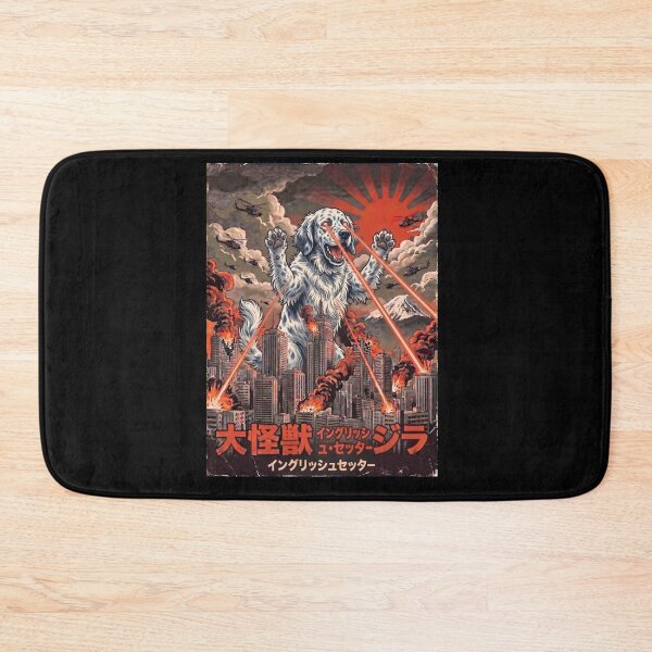 Item preview, English Setter Dogzilla Japanese Fuji Art Dog Owner designed and sold by DoodleTortle.