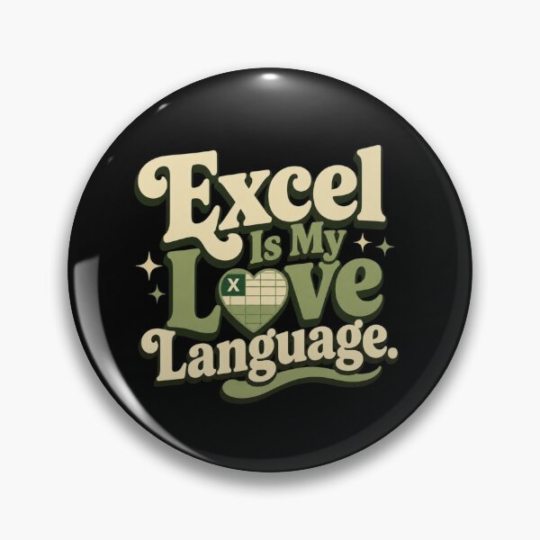 Item preview, Excel Is My Love Language. | Funny Office Humor Retro Quote designed and sold by Irene Catchmind.