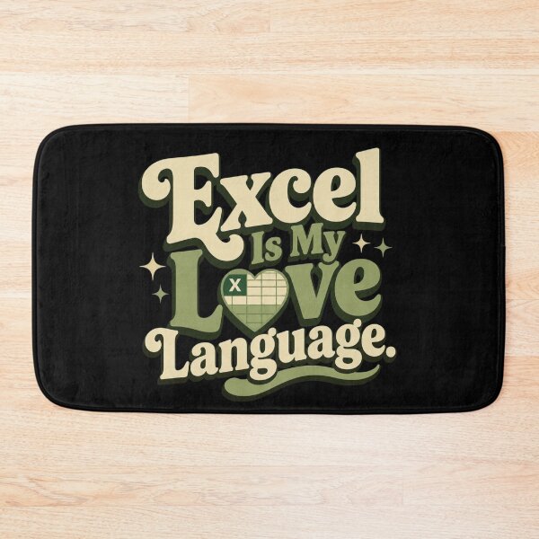 Item preview, Excel Is My Love Language. | Funny Office Humor Retro Quote designed and sold by Irene Catchmind.