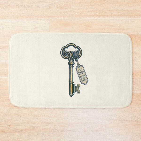 Item preview, Vintage hotel key with ornate room suite tag designed and sold by Rue Market.