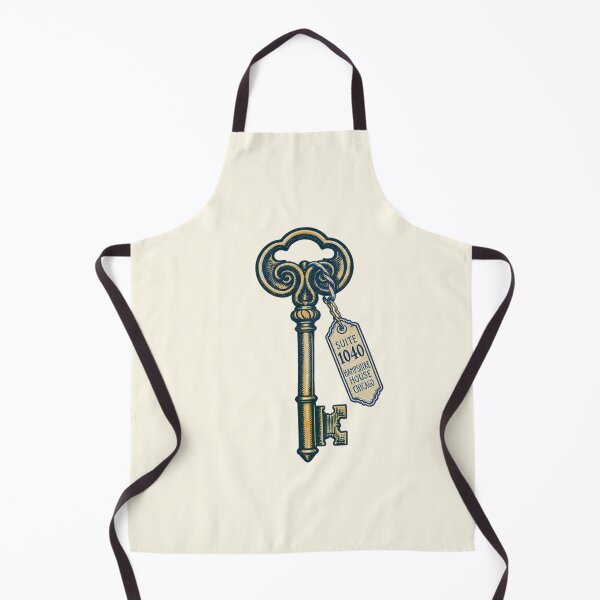 Item preview, Vintage hotel key with ornate room suite tag designed and sold by Rue Market.