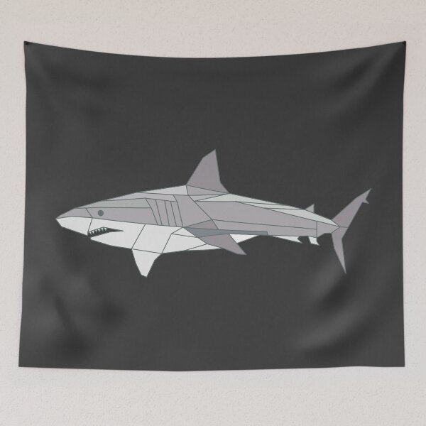 Item preview, Polygon Great White Shark designed and sold by Lifer Art and Design.