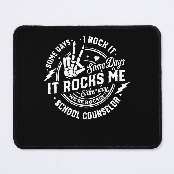 Item preview, Funny School Counselor Rock Quote designed and sold by LokivirArt.