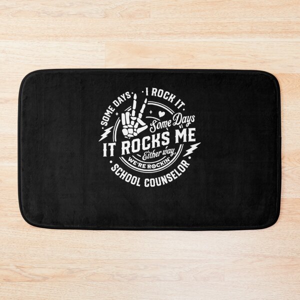 Item preview, Funny School Counselor Rock Quote designed and sold by LokivirArt.