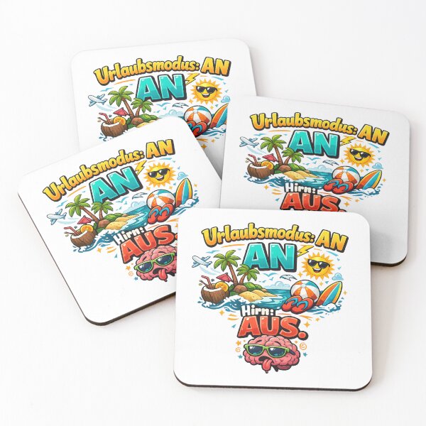 Item preview, Vacation mode ON, brain OFF. Design – Summer beach motif for maximum relaxation, beach feeling & good mood. designed and sold by CoolContent Factory.