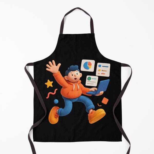 Artikelvorschau, Schwebender SaaS-Junge – Verspielte 3D-Illustration entworfen und verkauft von krazzyremo.