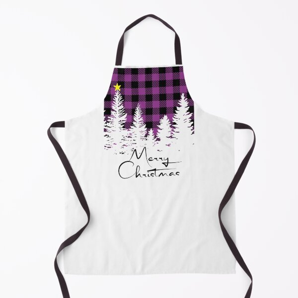 Item preview, Rustic Purple Buffalo Plaid Forest Merry Christmas designed and sold by GlueGunEnergy.