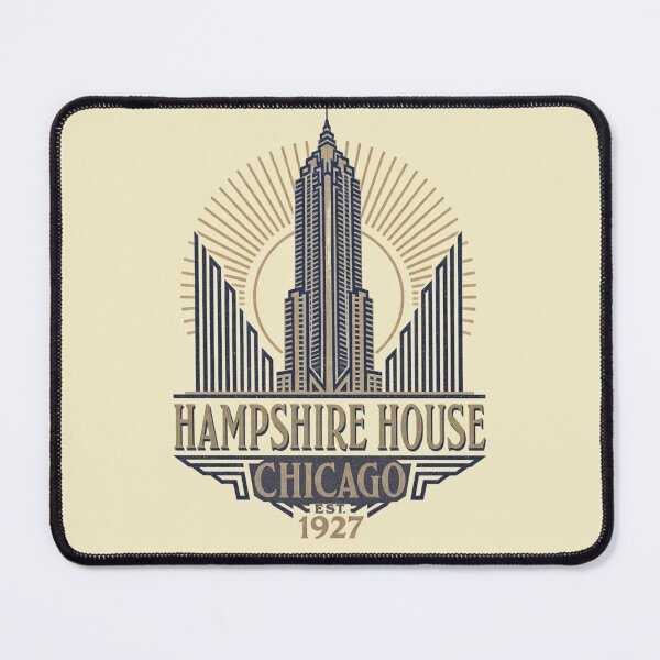 Item preview, Hampshire House Chicago vintage Art Deco building logo designed and sold by Rue Market.