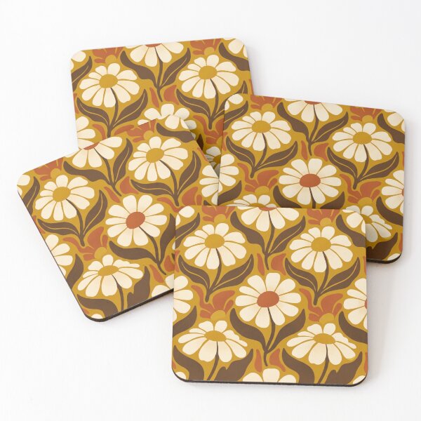 Item preview, Retro Groovy Daisy Floral Seamless Pattern designed and sold by FashioonTrends.