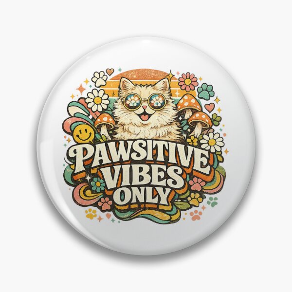 Item preview, Pawsitive Vibes, Pawsitive Vibes Only designed and sold by graphic-genie.