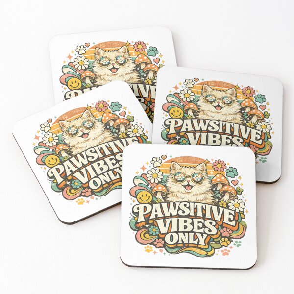 Item preview, Pawsitive Vibes, Pawsitive Vibes Only designed and sold by graphic-genie.