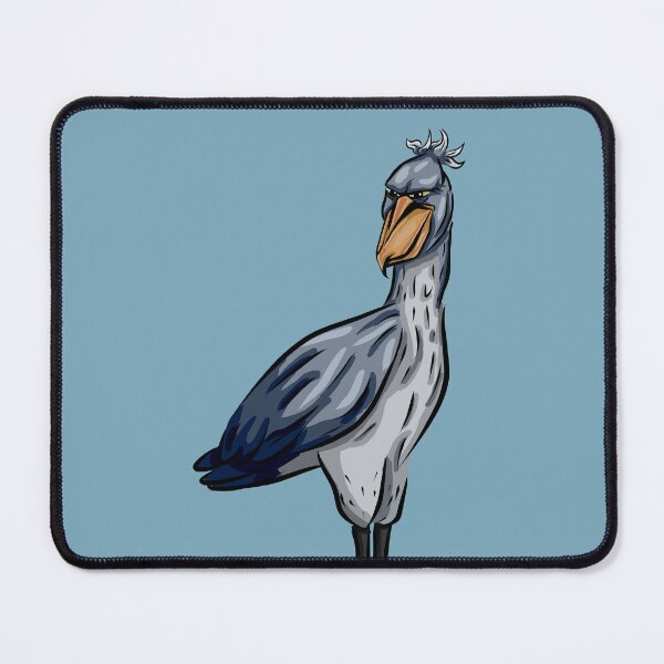Item preview, Serious Shoebill Bird Illustration | Majestic Cartoon Wildlife Art designed and sold by MechanicalART.