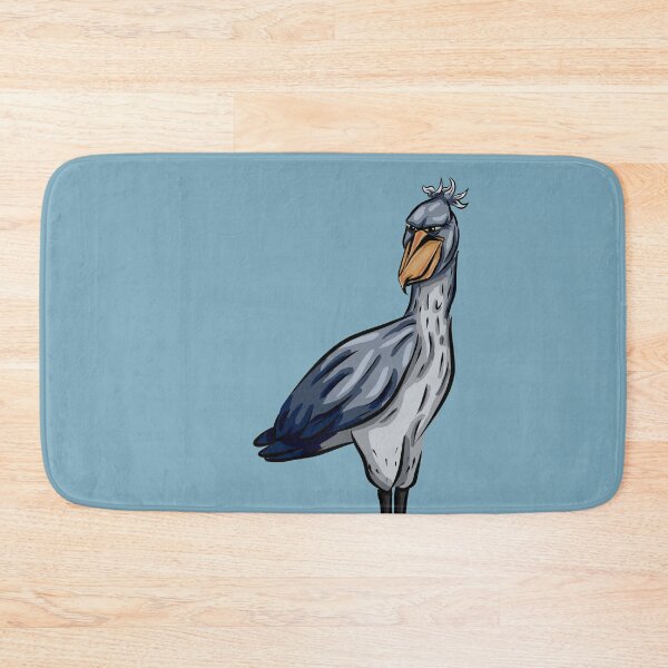 Item preview, Serious Shoebill Bird Illustration | Majestic Cartoon Wildlife Art designed and sold by MechanicalART.