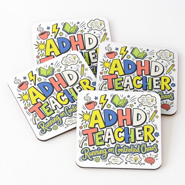 Item preview, ADHD Teacher Running on Controlled Chaos Funny Neurodivergent Gift designed and sold by Osmose-Studio.