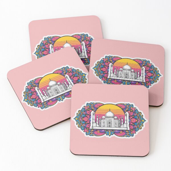 Item preview, Colorful Taj Mahal Tattoo Style Sticker designed and sold by krazzyremo.