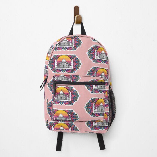 Item preview, Colorful Taj Mahal Tattoo Style Sticker designed and sold by krazzyremo.