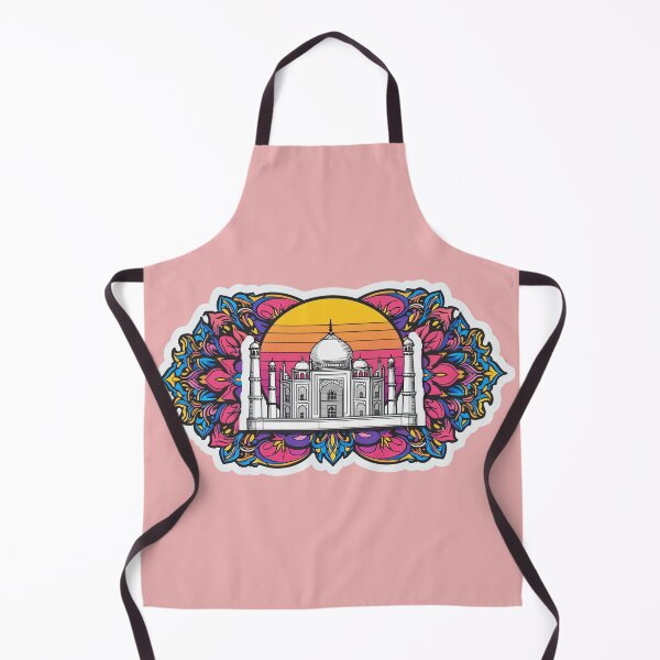 Artikelvorschau, Bunter Aufkleber im Taj-Mahal-Tattoo-Stil entworfen und verkauft von krazzyremo.