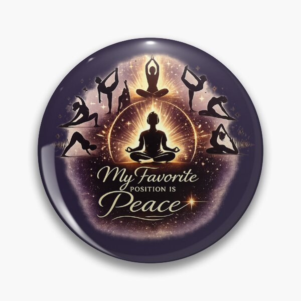 Item preview, My Favorite Position Is Peace – Elegant Yoga & Mindfulness Design designed and sold by warlistop.