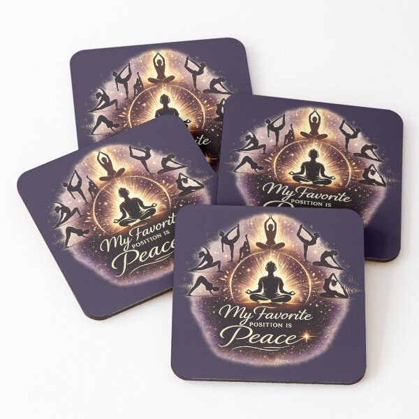 Item preview, My Favorite Position Is Peace – Elegant Yoga & Mindfulness Design designed and sold by warlistop.