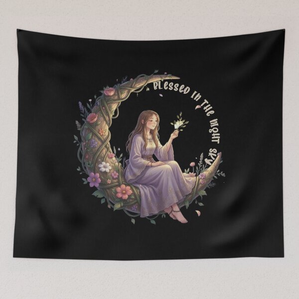 Item preview, Blessed in the Night Sky | Cottagecore Witch Design designed and sold by Starlett Designs.