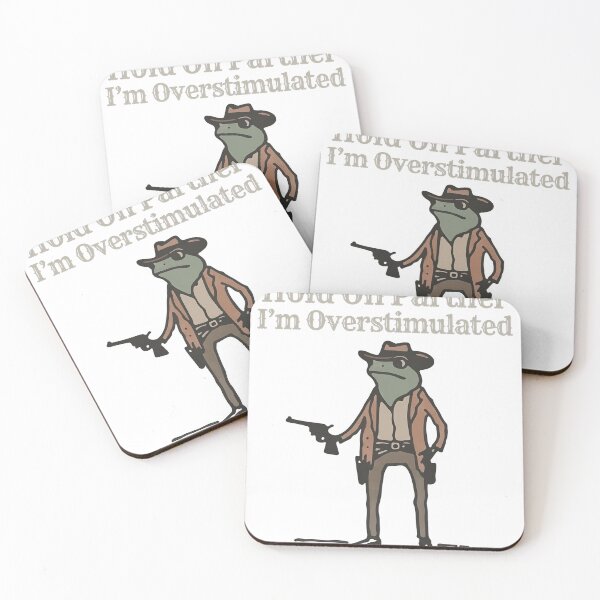 Item preview, Overstimulated Cowboy Amphibian Saying designed and sold by msolgray.