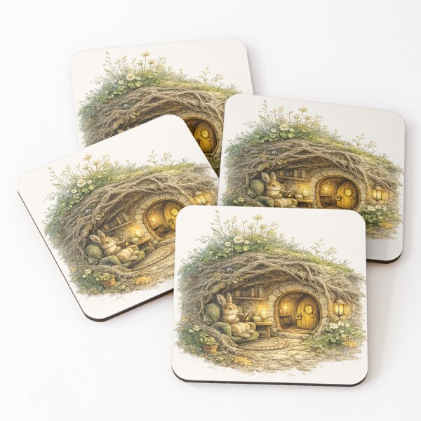 Item preview, Cozy Rabbit Burrow Cottagecore Woodland Gift designed and sold by CalmCapy Co.