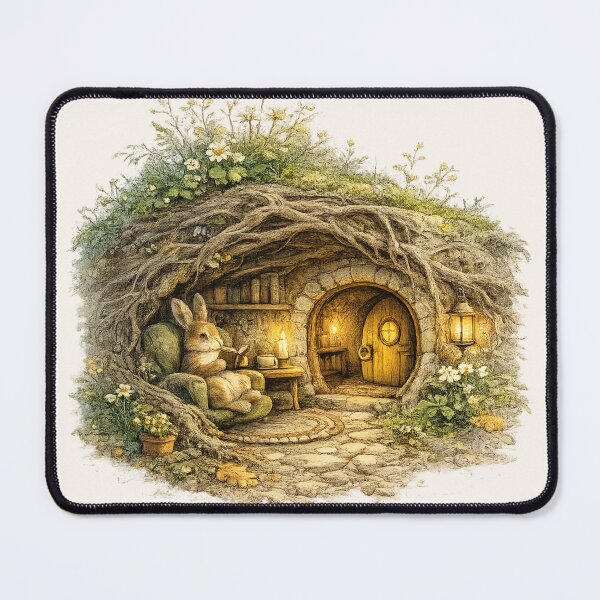 Item preview, Cozy Rabbit Burrow Cottagecore Woodland Gift designed and sold by CalmCapy Co.
