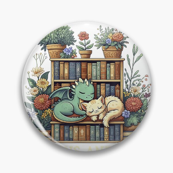 Item preview, Easily Distracted by Dragons Books Cats Fantasy Book Lover T-Shirt designed and sold by ‘Nothing Scares Me’ Store.
