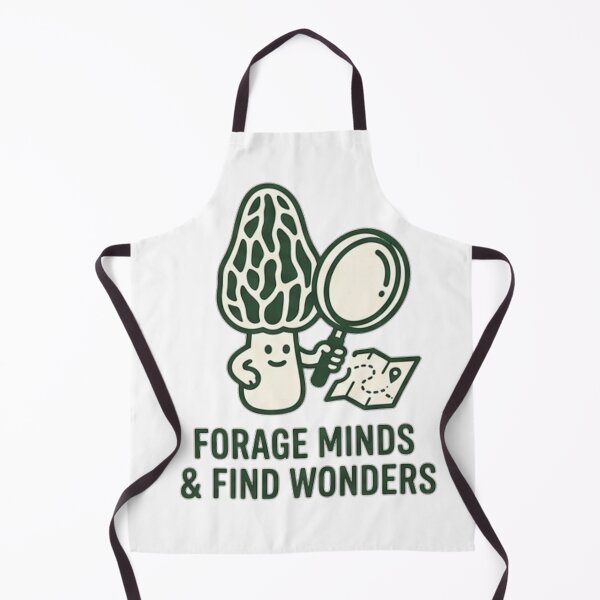 Item preview, Minimalist Morel Mushroom Foraging Line Art T-Shirt . designed and sold by AGawas.