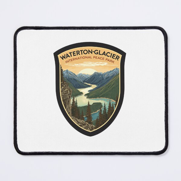 Item preview, Waterton-Glacier International Peace Park National Park Travel Souvenir Hiker designed and sold by Simsimah26Parks.