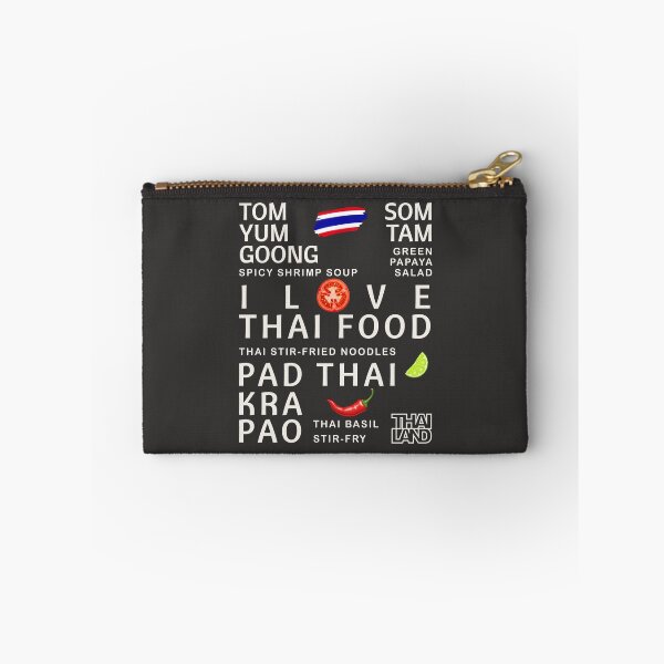 Item preview, I Love Thai Food Typography Design | Pad Thai Tom Yum Goong Som Tam Pad Kra Pao Thailand designed and sold by CHANCHANAI.