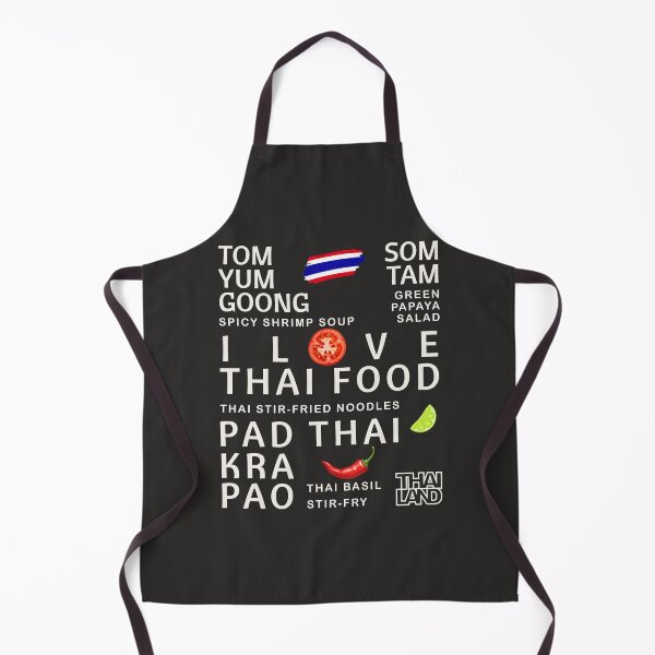 Item preview, I Love Thai Food Typography Design | Pad Thai Tom Yum Goong Som Tam Pad Kra Pao Thailand designed and sold by CHANCHANAI.