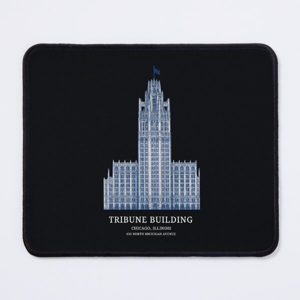 Item preview, Chicago landmark: gothic skyscraper with flag atop designed and sold by Rue Market.