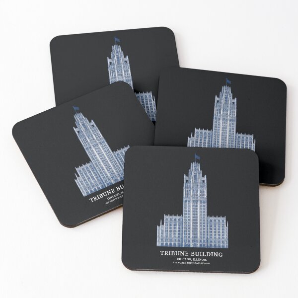 Item preview, Chicago landmark: gothic skyscraper with flag atop designed and sold by Rue Market.