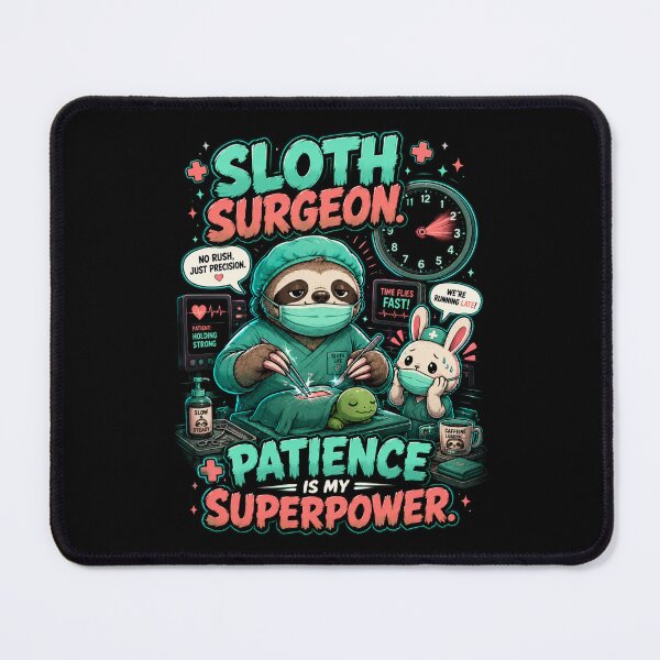 Item preview, Sloth Surgeon Shirt Patience Is My Superpower — Funny Doctor Nurse Gift Cute Sloth Medical Humor No Rush Just Precision Tee designed and sold by MaynyStudio.
