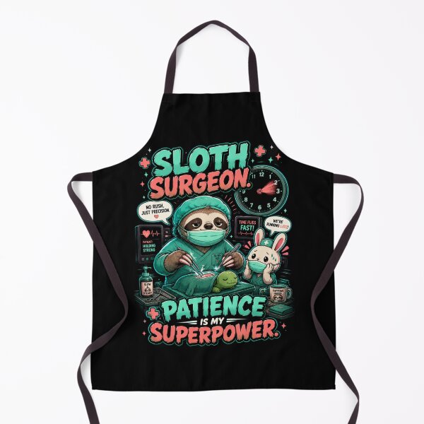 Item preview, Sloth Surgeon Shirt Patience Is My Superpower — Funny Doctor Nurse Gift Cute Sloth Medical Humor No Rush Just Precision Tee designed and sold by MaynyStudio.